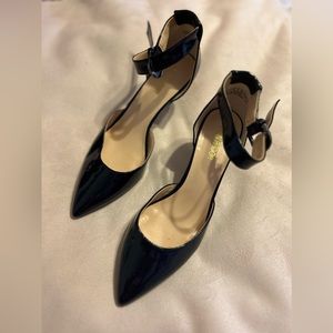 Navy patent leather heels size 8.5